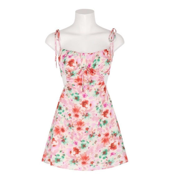 Floral mini dress - Picture 2 of 12
